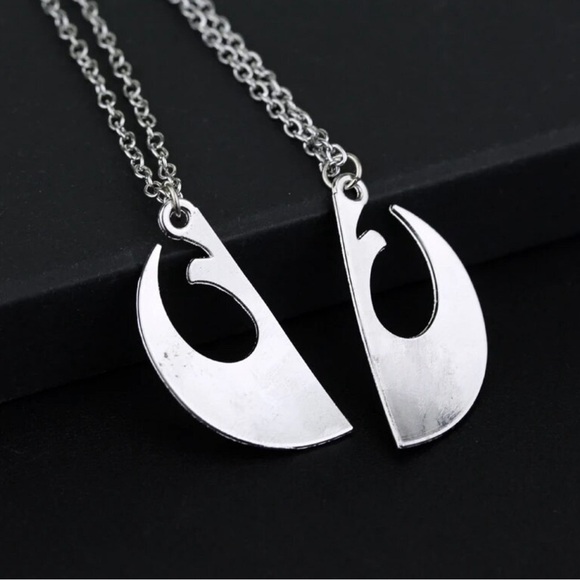 Star Wars Rebel Alliance Best Friends BFF Necklace 2 Piece Set - Picture 5 of 6